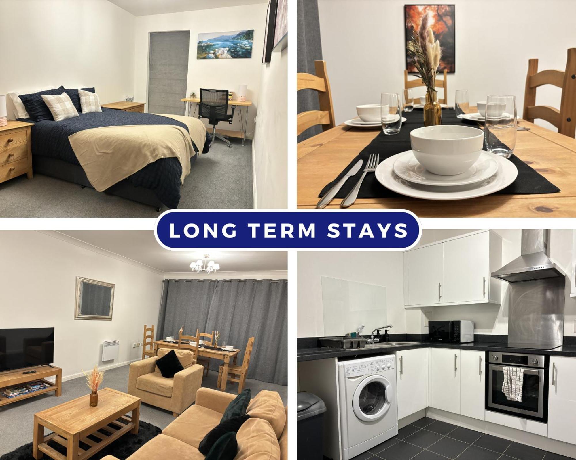 Centre Spacious High End 1-bedroom Flat Long Term Reading